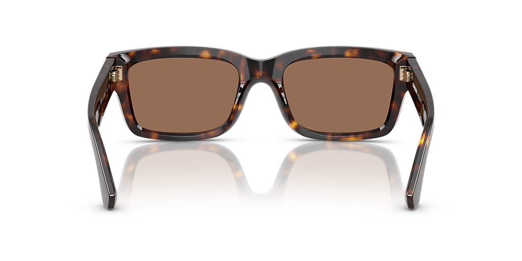 Burberry Square Tortoise Sunglasses B4443-F Brown Lens 55mm 3002/73 Burberry BE4443 Brown, Tortoise frame with dark brown lenses  main image 2