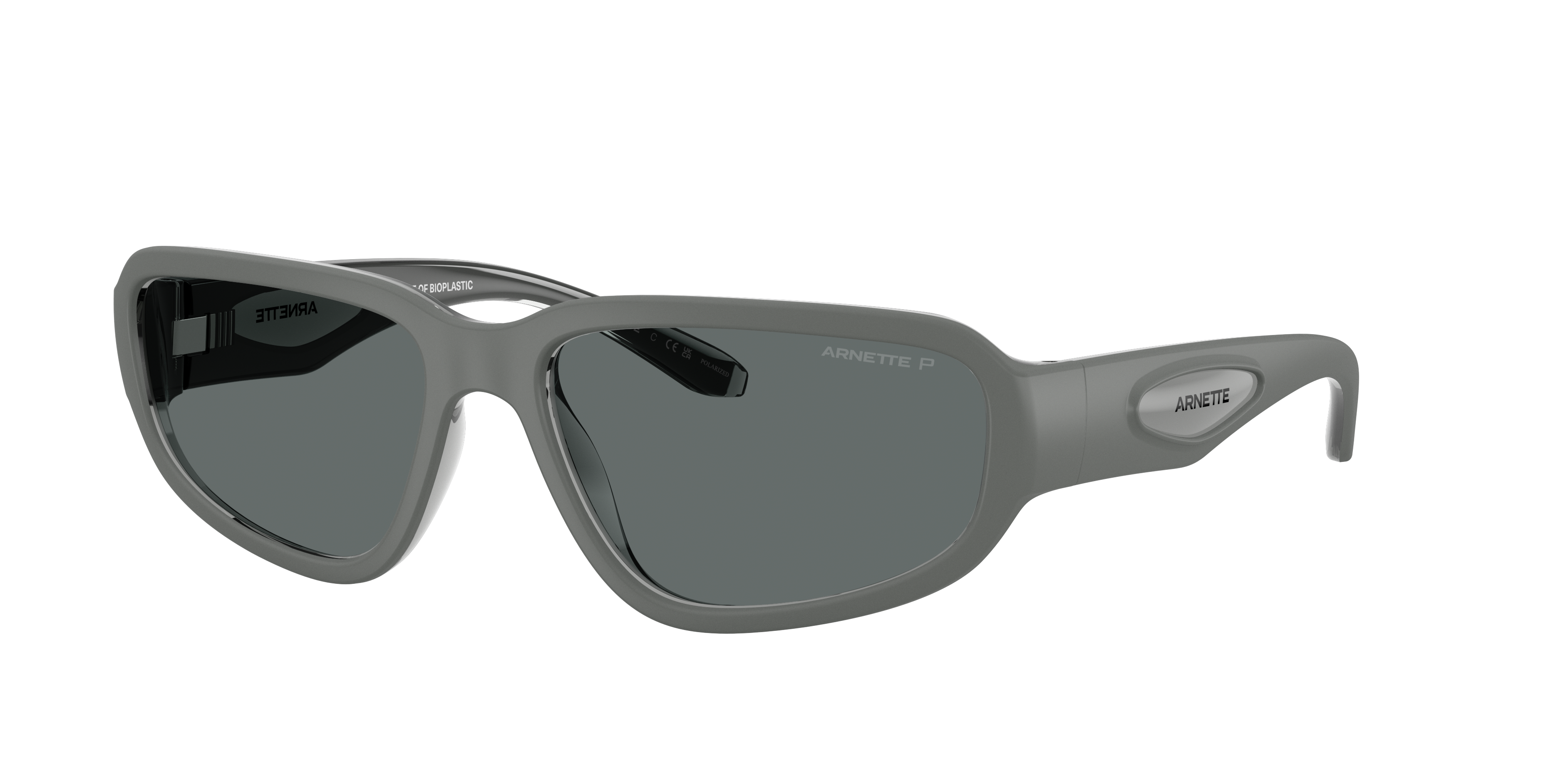 Arnette Man Sunglass Goodle -  Frame color: Transparent Dark Grey, Lens color: Dark Grey Polarized