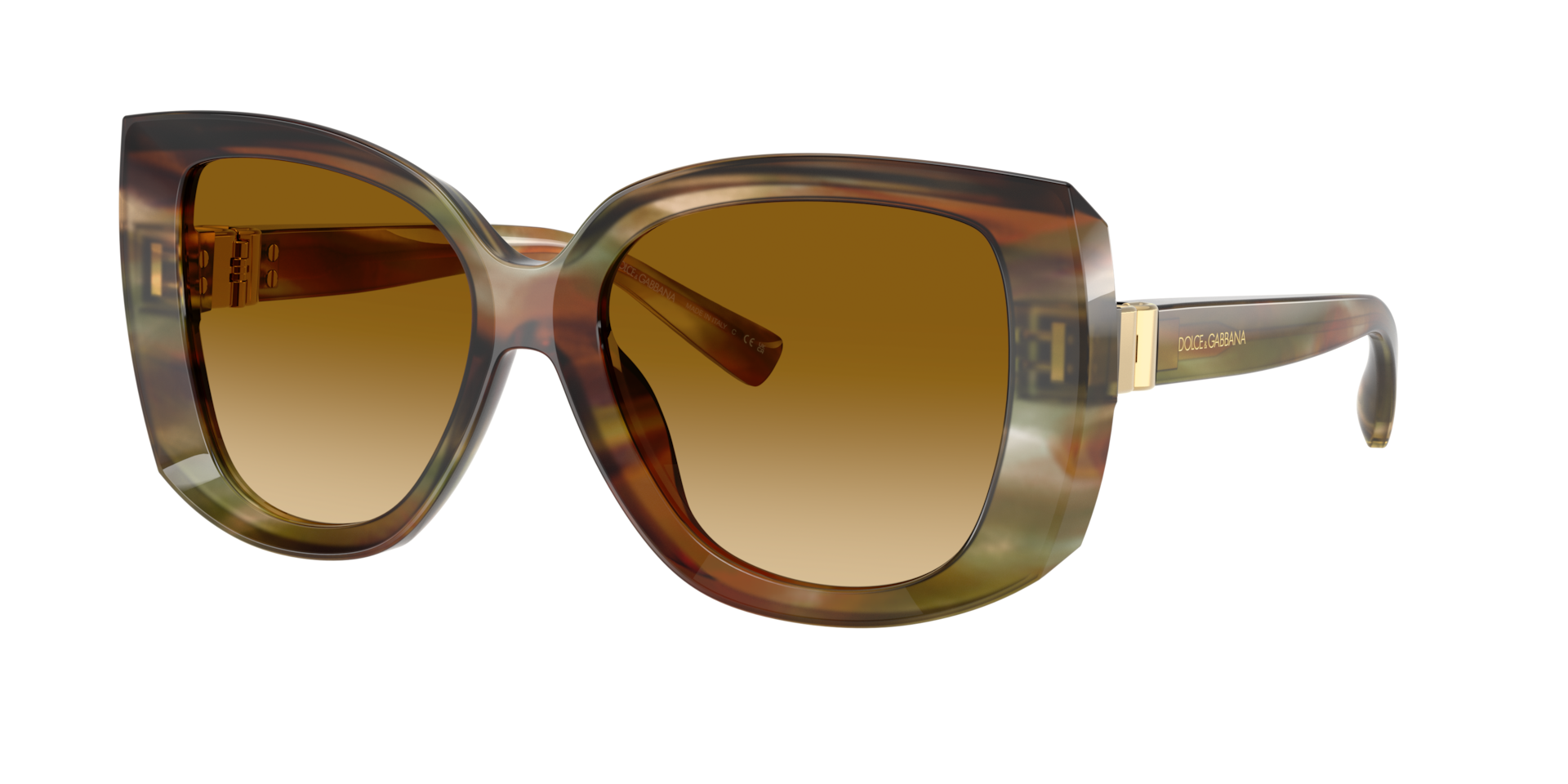 DolceGabbana Femme Sunglass DG4495 - Couleur du Monture Ocre ray Couleur de Lentille Marron clair dgrad Jaune clair 243 €