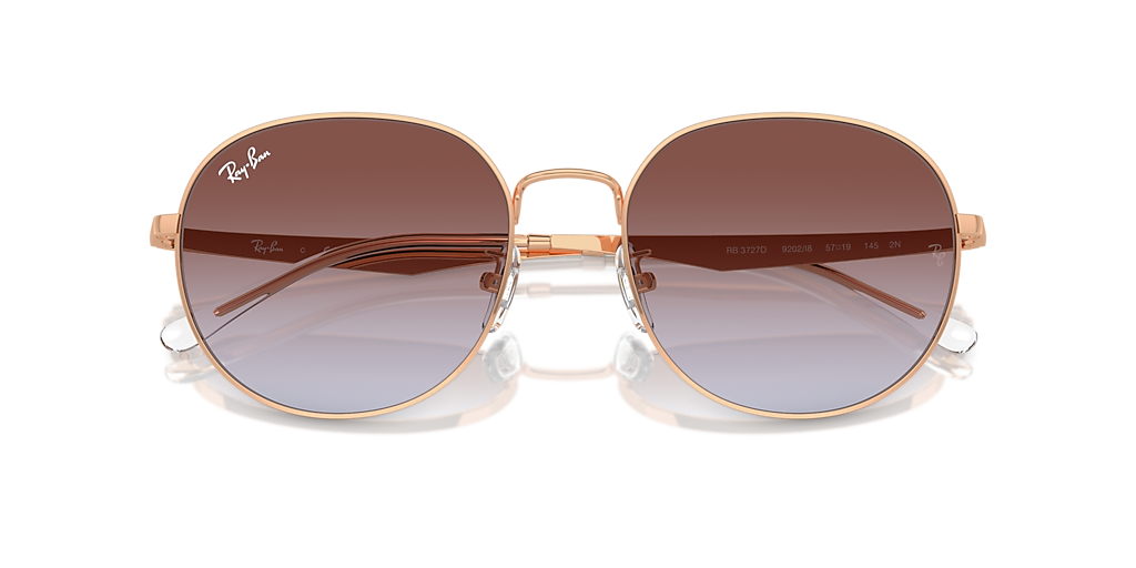 美品】Ray-Ban RB3727D サングラス　ピンクブラウングラデ Ray-Ban RB3727D XL (57 - 19) with Blue lenses and Pink frame
