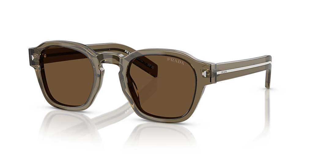 Prada PR A16SF L (53 - 21) with Brown lenses and Beige frame