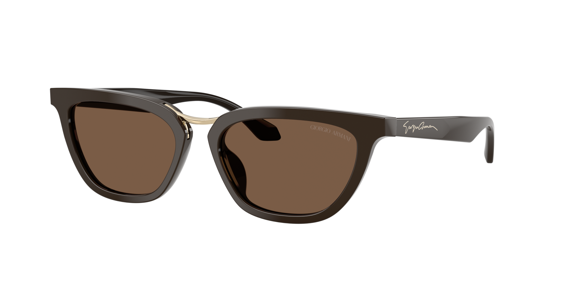 Giorgio Armani Brown Ar8253u 639873 Woman Sunglasses Acetate Butterfly Normal - Image 3