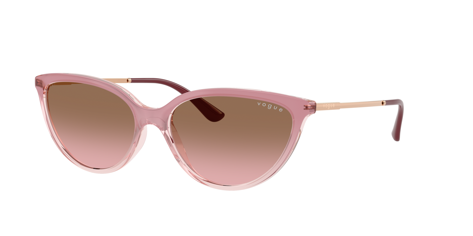 Vogue Eyewear Vrouwelijk Sunglass VO5672S - Framekleur: Gradiënt roze/Transparant roze, Lenskleur: Roze gradiënt bruin