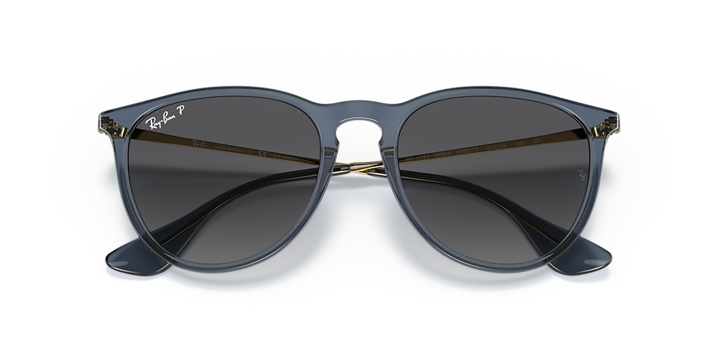 Ray-Ban Erika Classic M (54 - 18) with Grey lenses and Blue frame