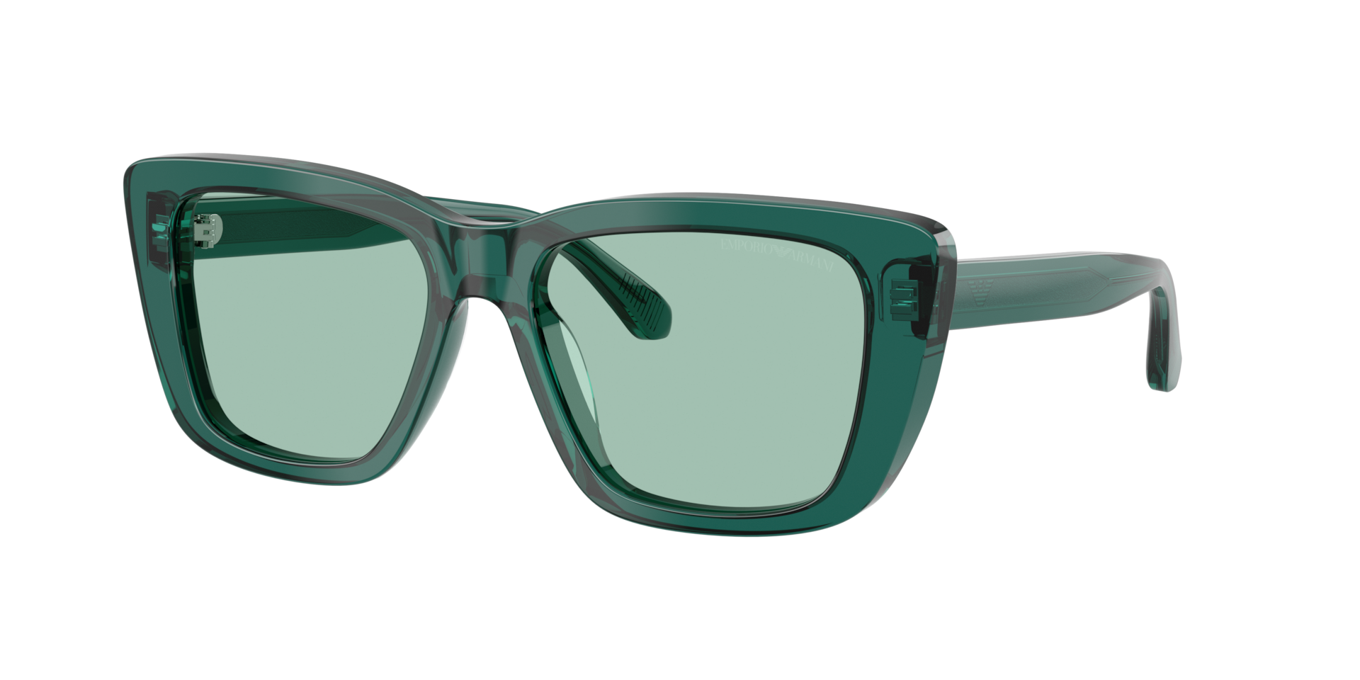 Emporio Armani Woman Sunglass EA4246U -  Frame color: Shiny Transparent Green, Lens color: Green