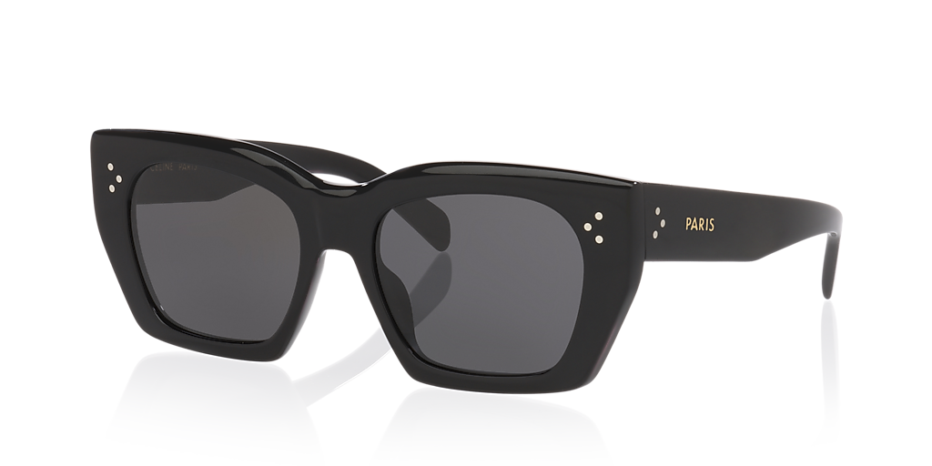 Celine translucent sunglasses with dark lenses Celine CL40299U S (55 - 18) with Grey lenses and Black frame  main image 4