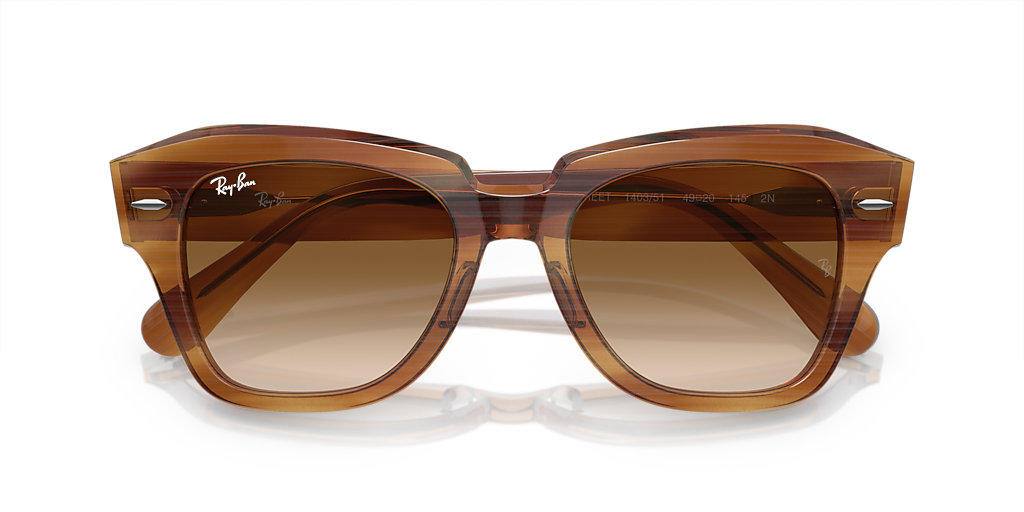Ray-Ban State Street L (52 - 20) with Brown lenses and Tortoise