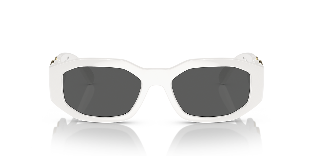 Versace Biggie M (53 - 18) with Grey lenses and White frame