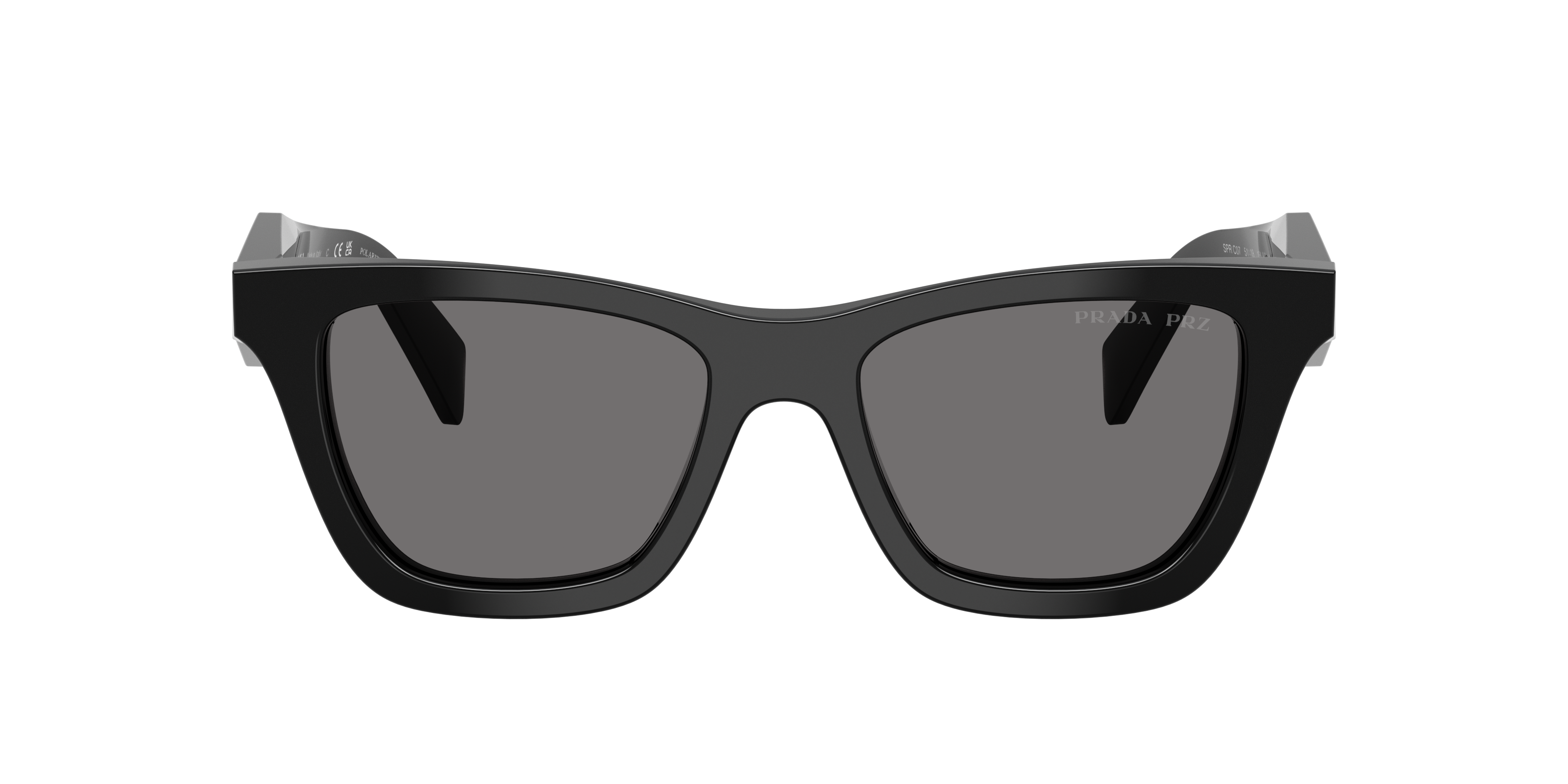 Prada PR C07S S (51 - 18) with Grey lenses and Black frame