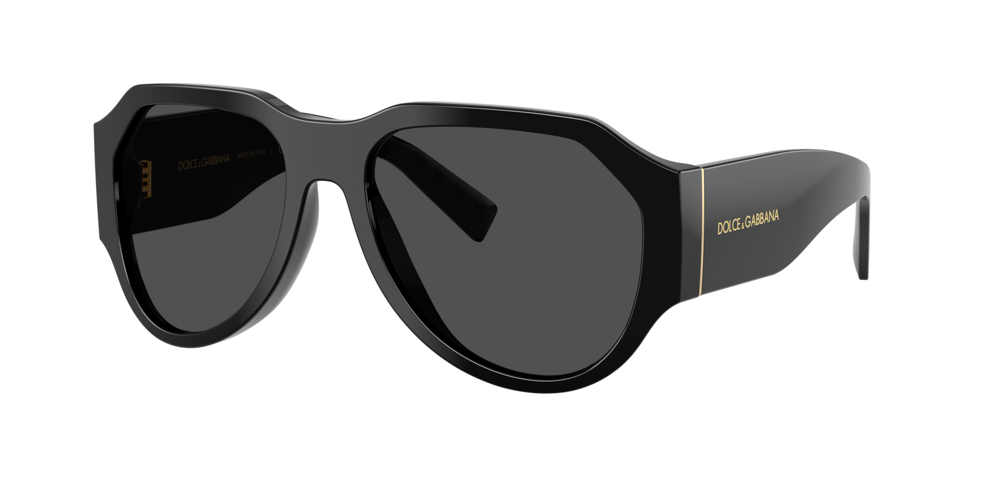 Dolce&Gabbana Mann Sunglass DG4504 - Rahmenfarbe: Schwarz, Linsenfarbe: Dunkelgrau
