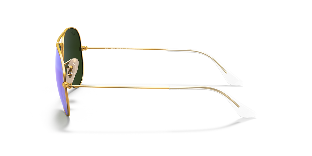 Ray-Ban Aviator Flash Lenses XL (58 - 14) with Blue lenses and