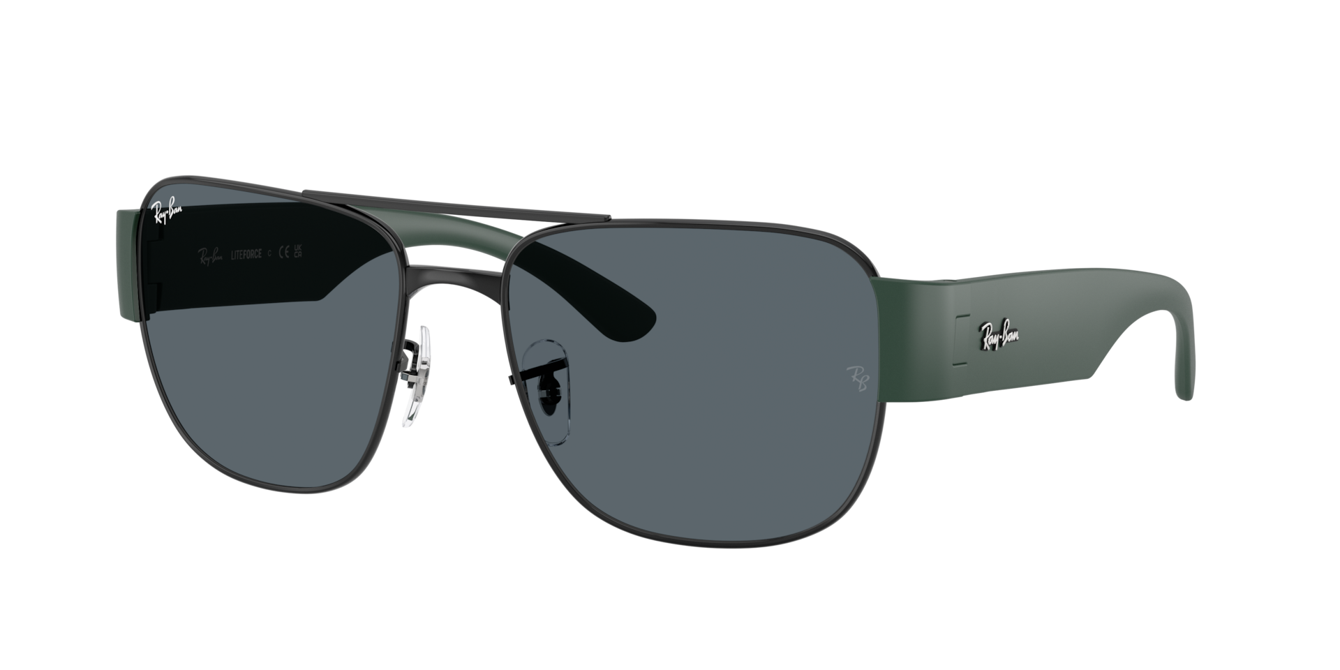 Ray-Ban Unisex Sunglass RB3756 -  Frame color: Black, Lens color: Green