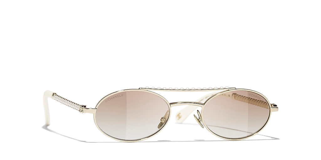 Chanel Oval Sunglasses CH4297H CH4297H M (50 - 22) with Brown