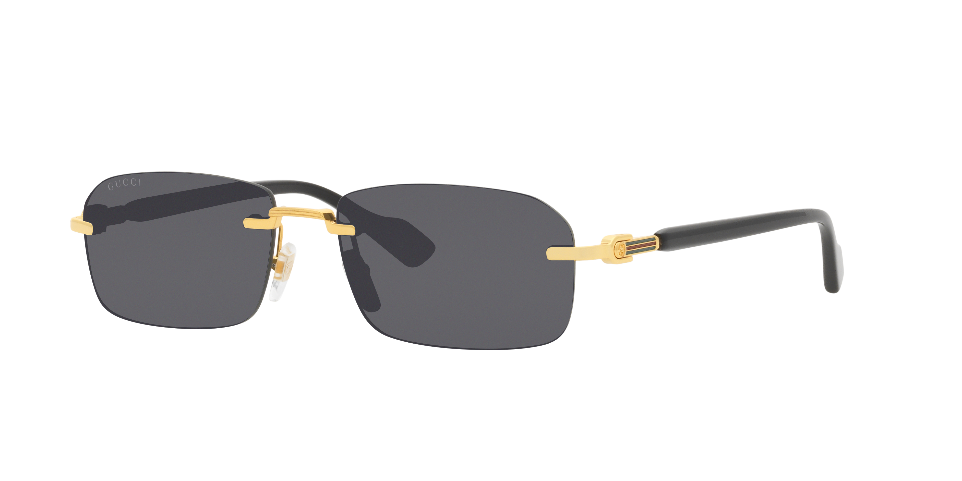 Gucci GG1221S M (56 - 16) with Grey lenses and Gold frame