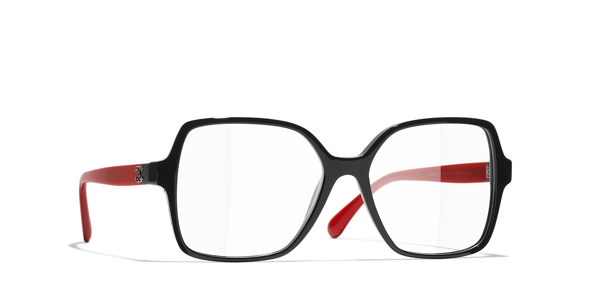 Chanel Woman Sunglass Square Eyeglasses CH3473 -  Frame color: Black, Lens color: Demo Lens