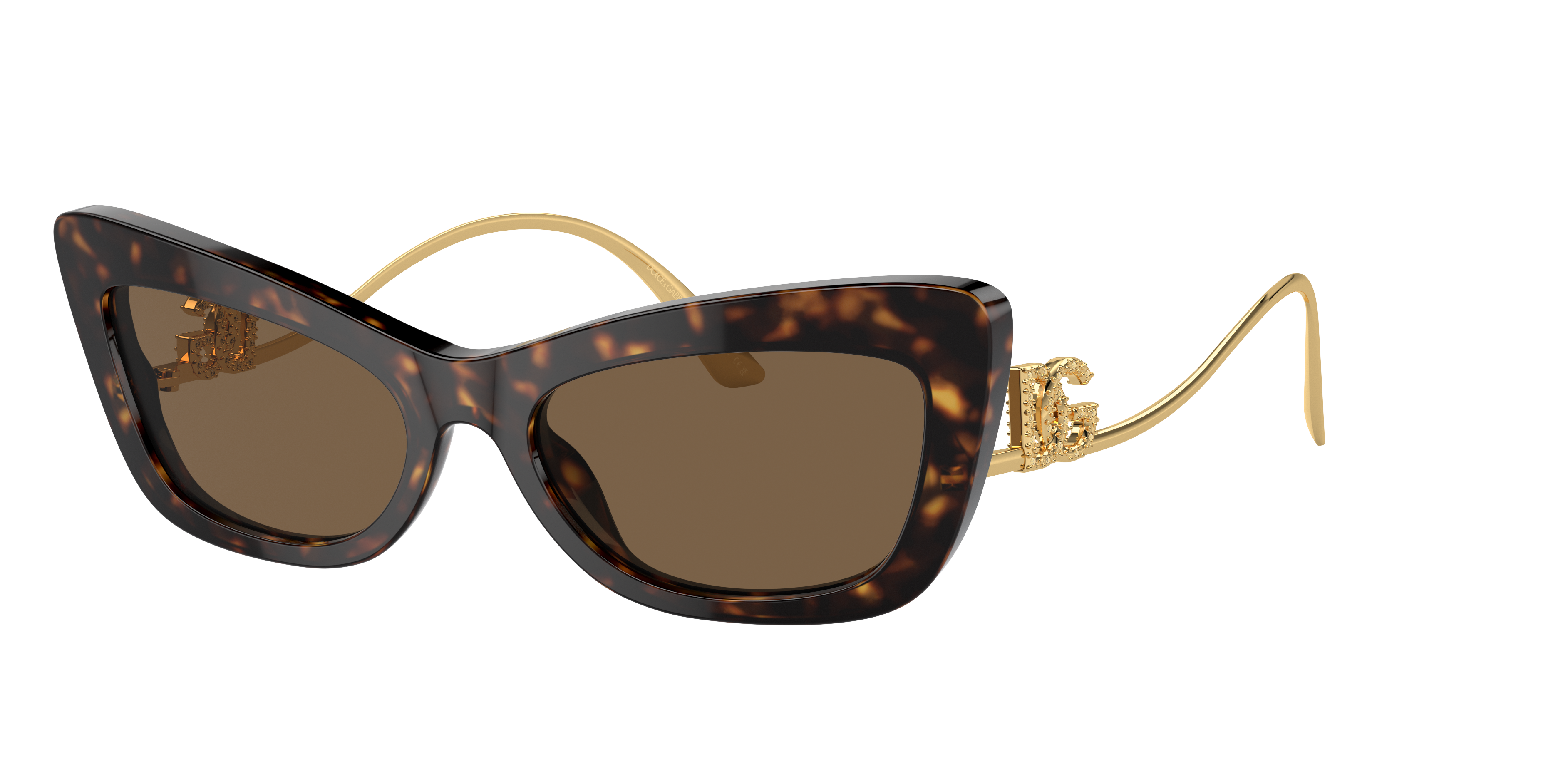 Dolce&Gabbana Damen Dunkelbraun Frau Sunglass Dg4467b - Rahmenfarbe: Havana, Linsenfarbe: