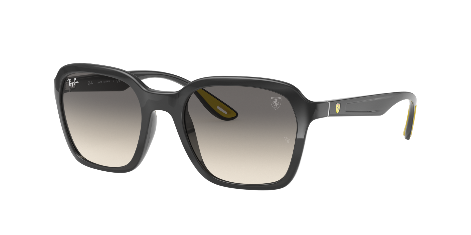 Ray-Ban Unisex Sunglass RB4343M Scuderia Ferrari Collection -  Frame color: Grey, Lens color: Grey Gradient