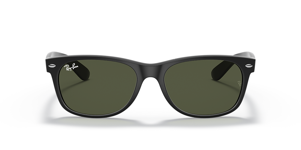 Ray-Ban New Wayfarer Matte M (55 - 18) with Green lenses and Black