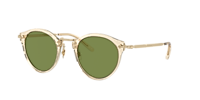 Oliver Peoples OP-505 Sun XL (47 - 24) with Green lenses and Gold