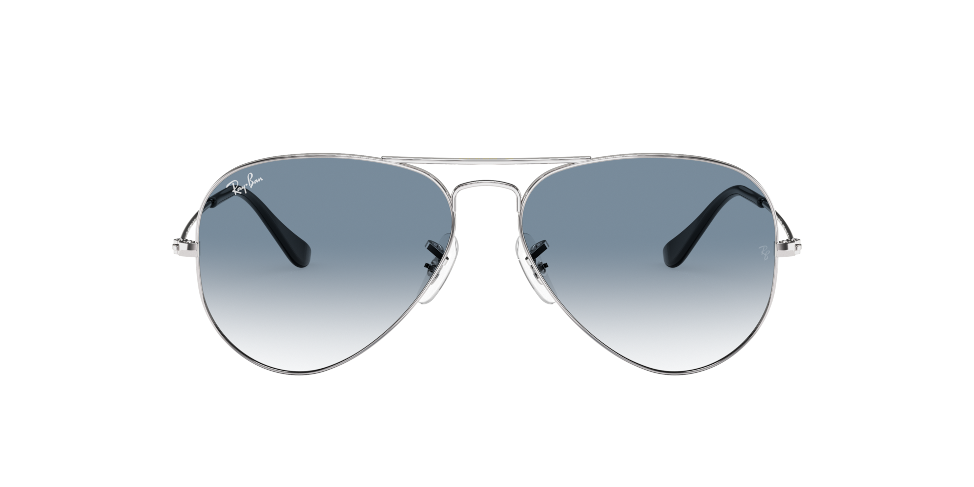 Ray-Ban Aviator Gradient XL (58 - 14) with Blue lenses and Silver