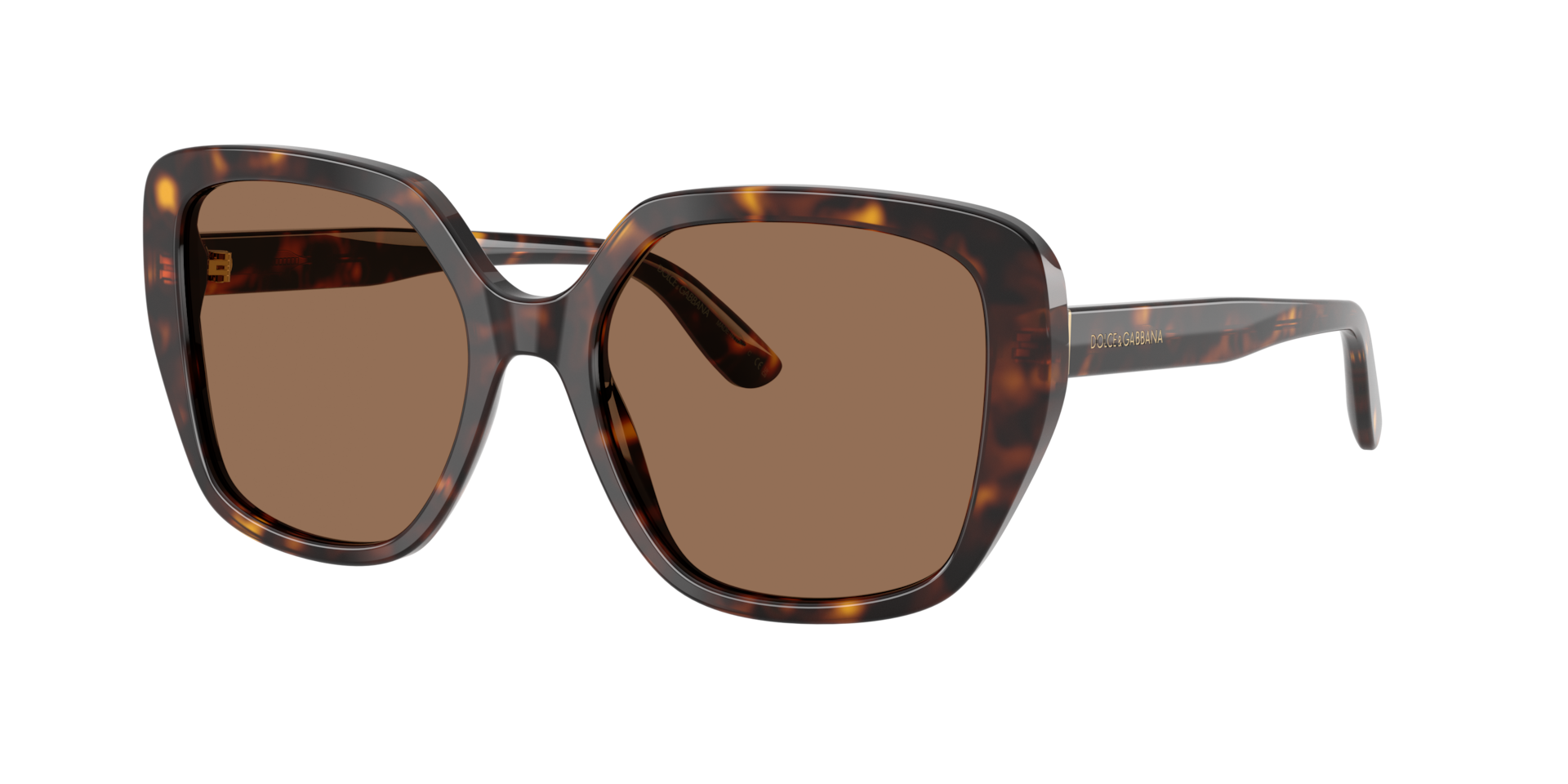 Dolce&Gabbana Frau Sunglass DG4569 - Rahmenfarbe: Havana, Linsenfarbe: Dunkelbraun
