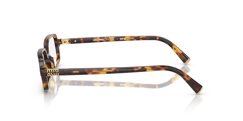 Miu Miu MU 11ZS S (51 - 16) with Transparent lenses and Tortoise