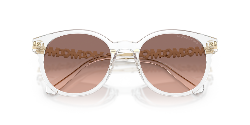 Michael Kors Women’s Light Pink Round Sunglasses with Gradient Lenses NWOT NWOT, MICHAEL KORS gold frames + pink tinted glass sunnies main image 3