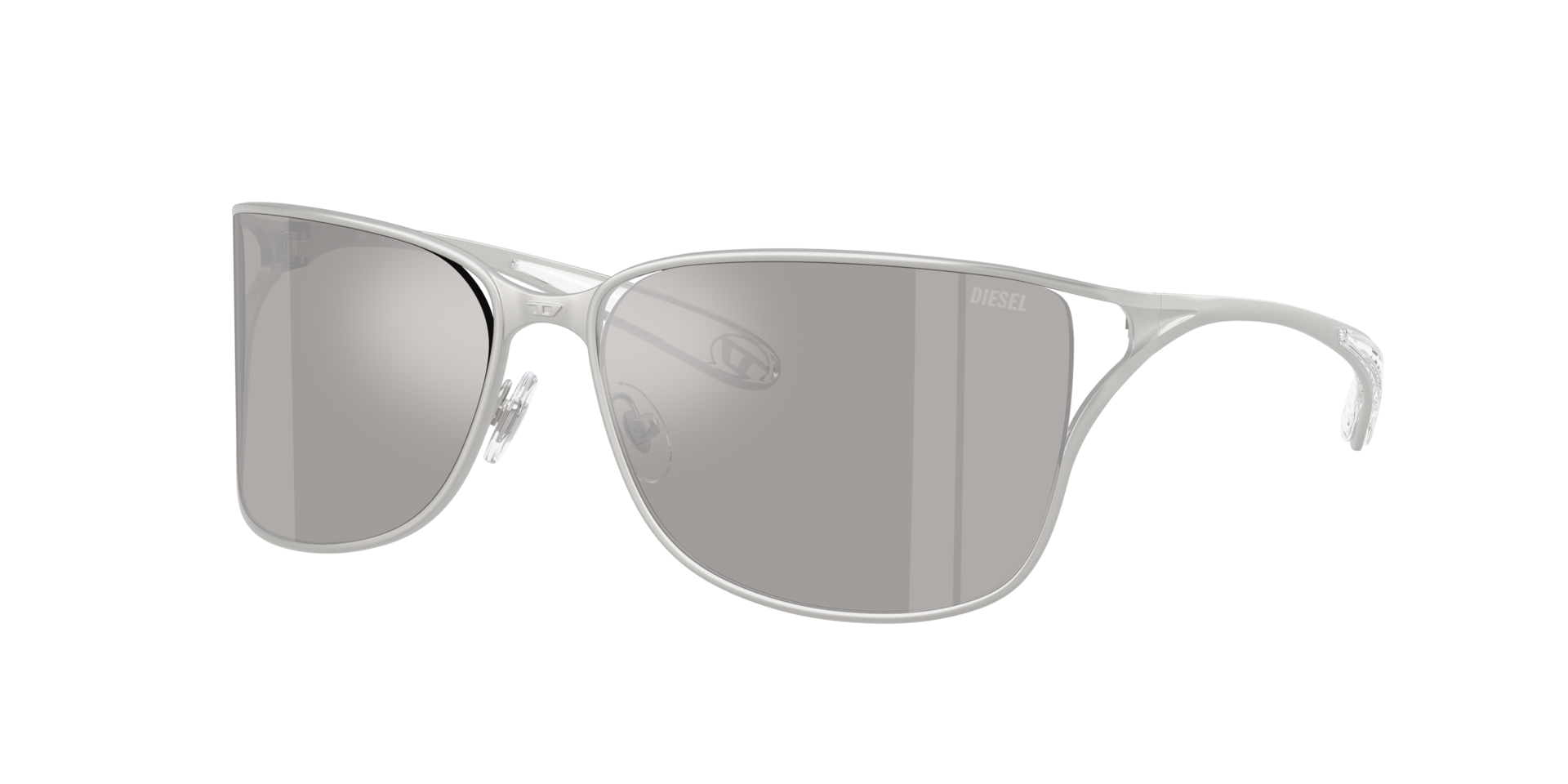 Diesel Unisex Sunglass DL1019 - Couleur du Monture Argent Mat Couleur de Lentille Ivory Mirror Internal Silver 225 €