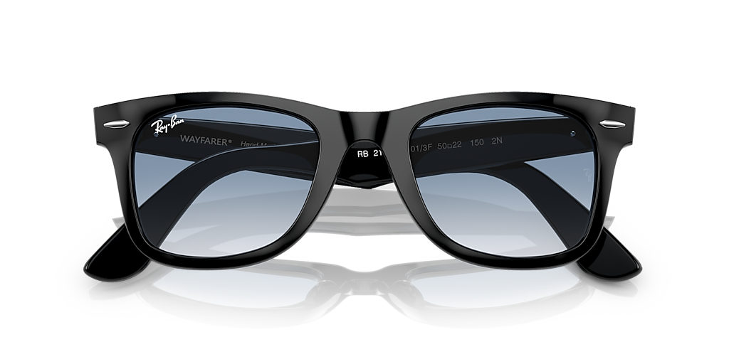 Ray-Ban Original Wayfarer Classic L (52 - 22) with Blue lenses and