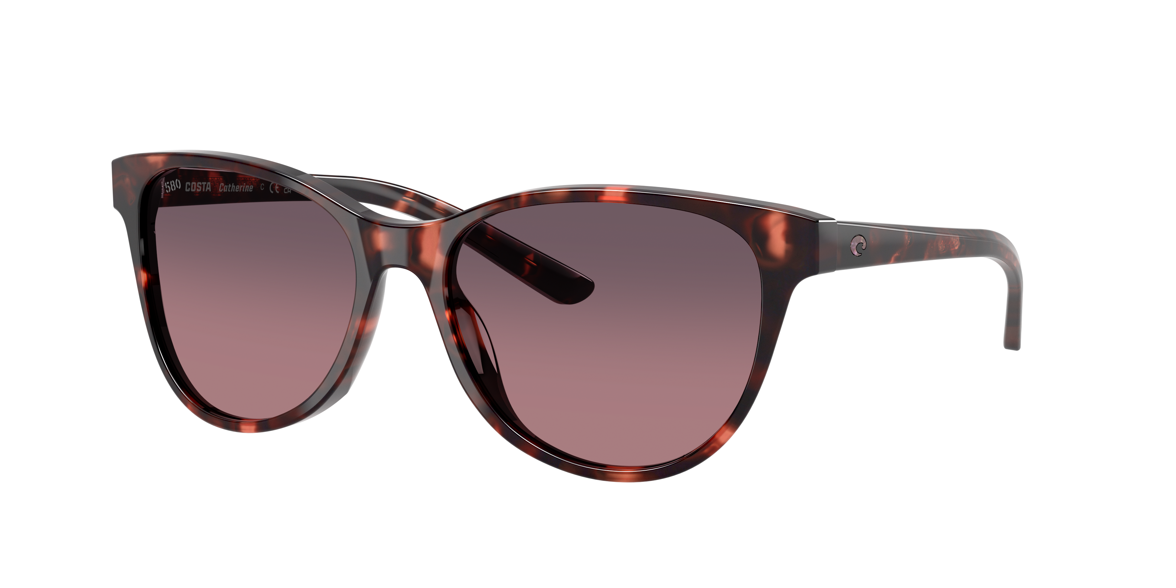 Costa Woman Sunglass Catherine -  Frame color: Sunset Tortoise, Lens color: Rose Gradient