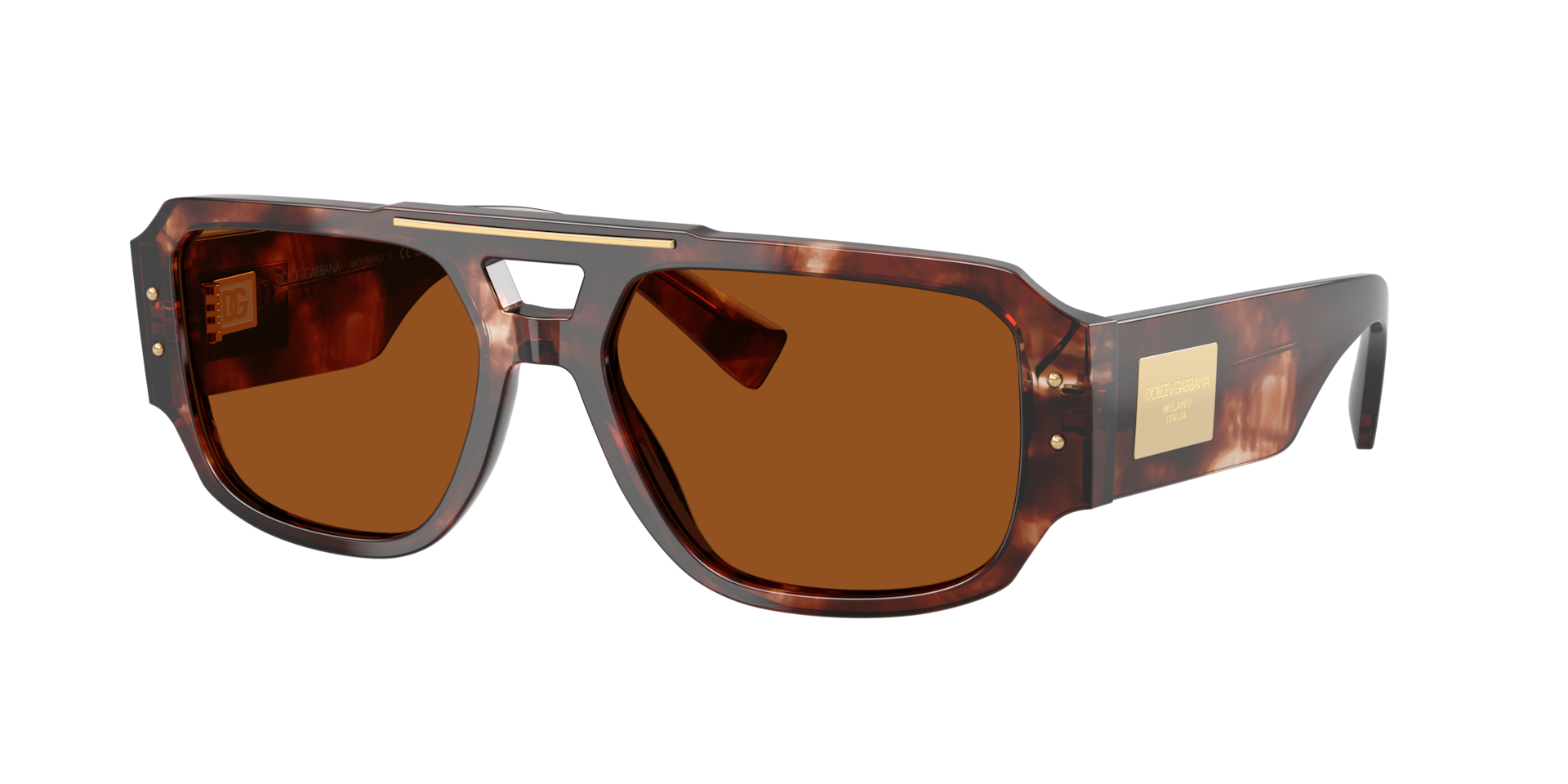 Dolce&Gabbana Man Sunglass DG4482 -  Frame color: Dark Red Havana, Lens color: Dark Brown