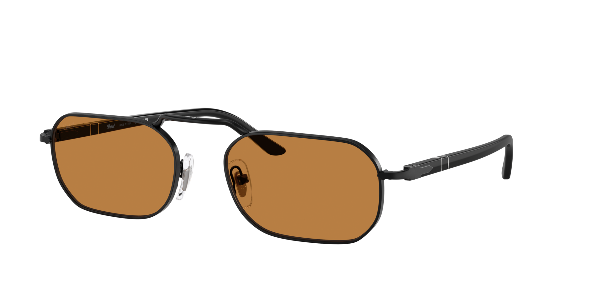 Persol Unisex Sunglass PO1020S -  Frame color: Demigloss Black, Lens color: Yellow Brown
