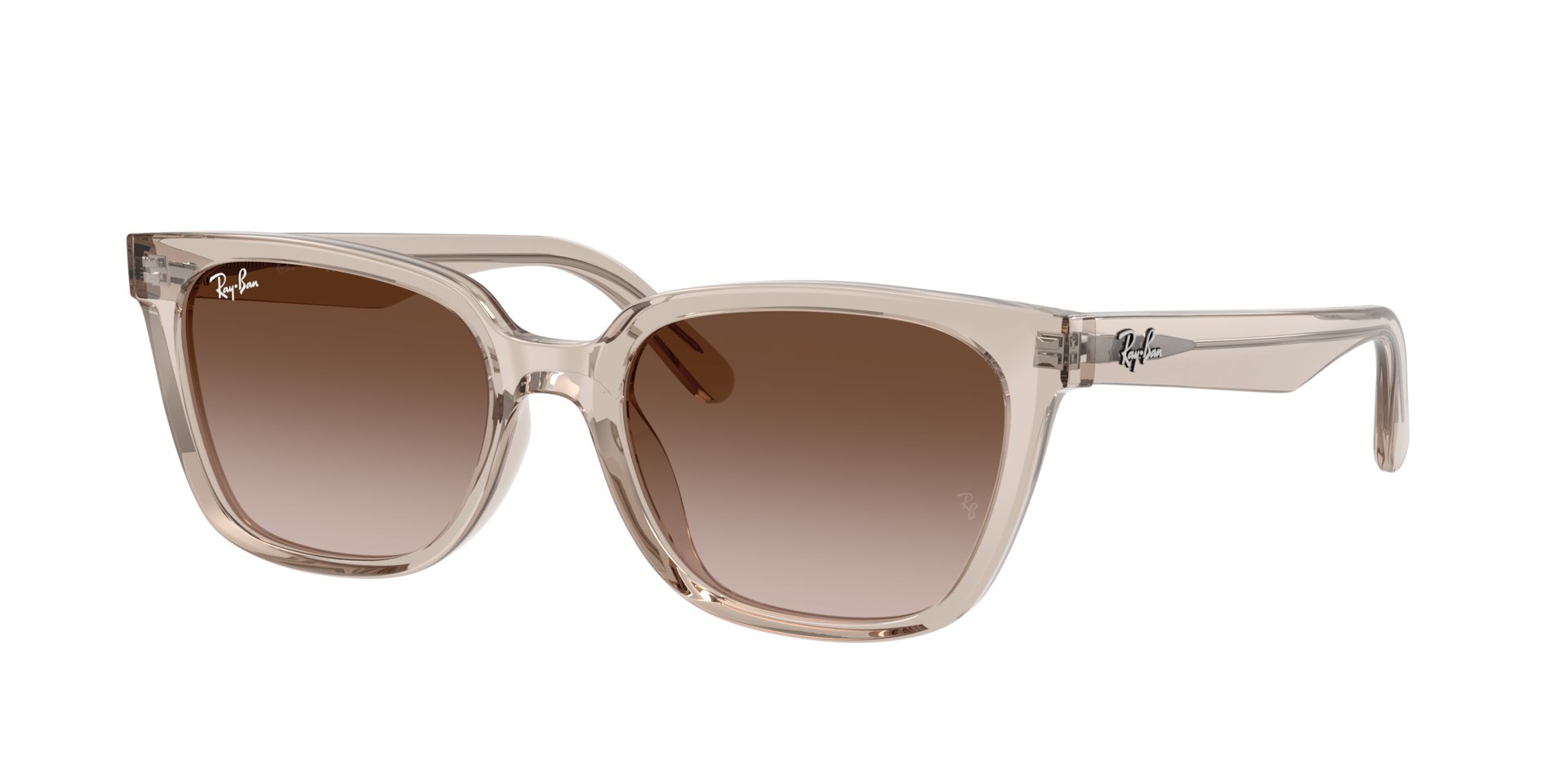 Ray-Ban Unisex Sunglass RB2243D - Framekleur: Transparant lichtbruin, Lenskleur: Lichtbruin gradiënt donkerbruin
