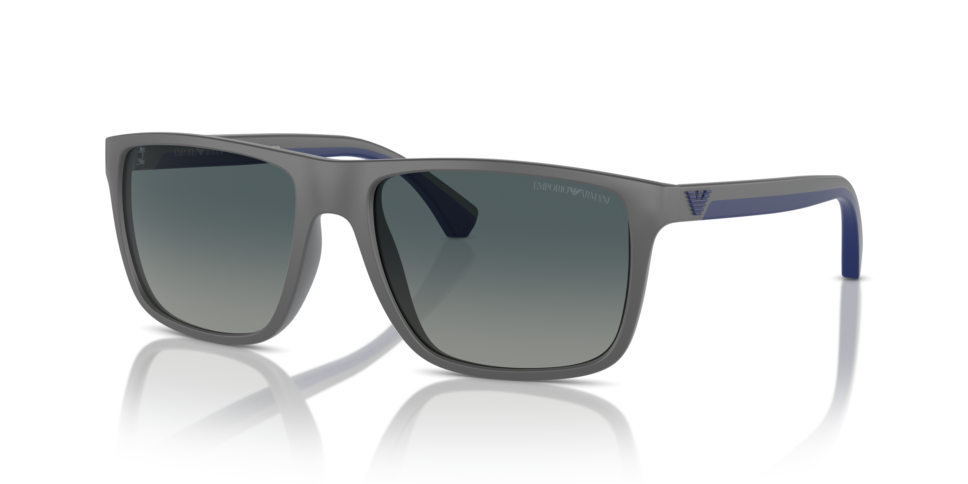 Emporio Armani EA4033 L (56 - 17) with Blue lenses and Grey frame