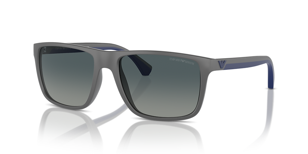Emporio Armani EA4033 L (56 - 17) with Blue lenses and Grey frame