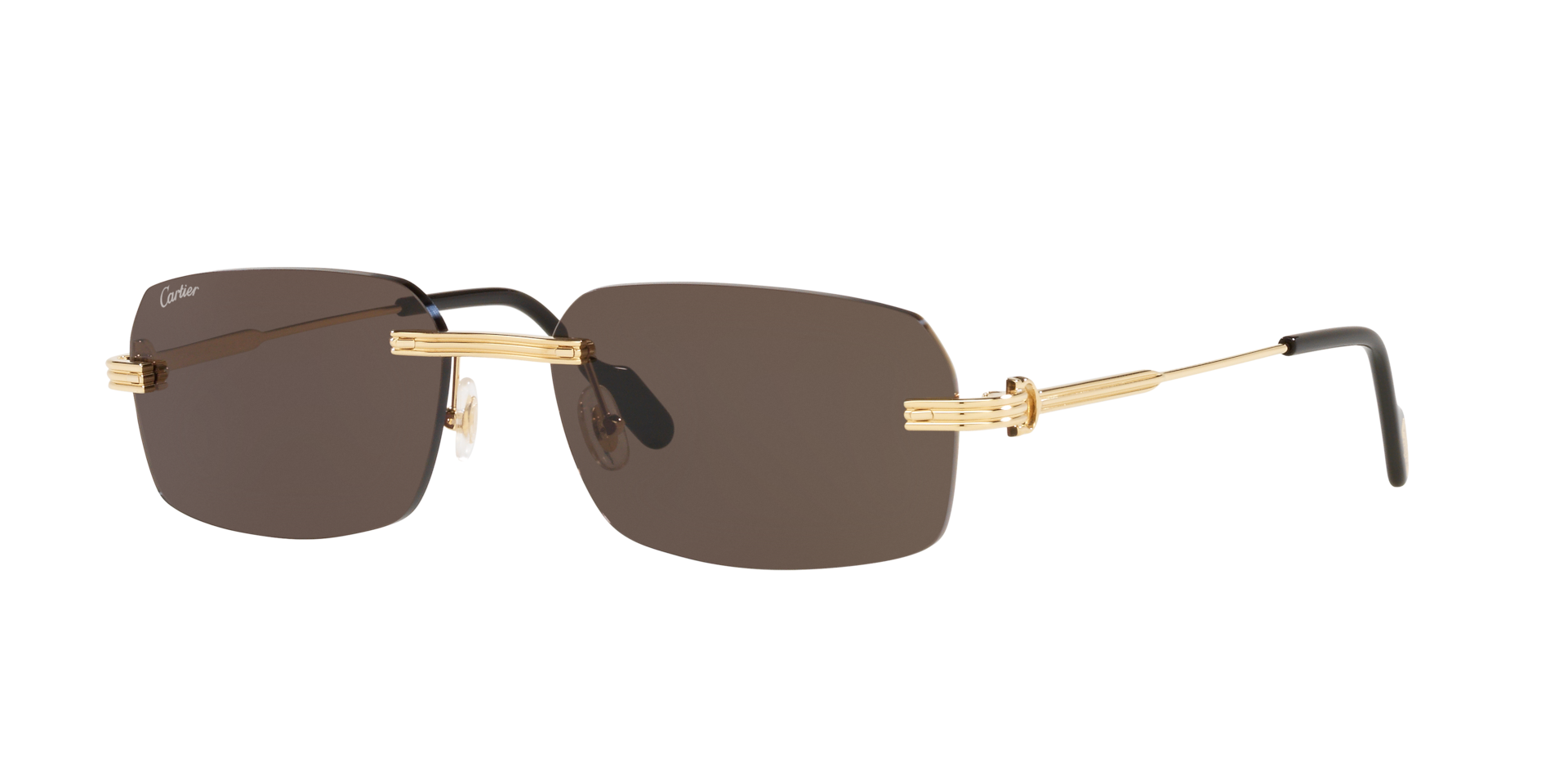 Cartier Homme Sunglass CT0271S - Couleur du Monture: Or, Couleur de Lentille: Gris