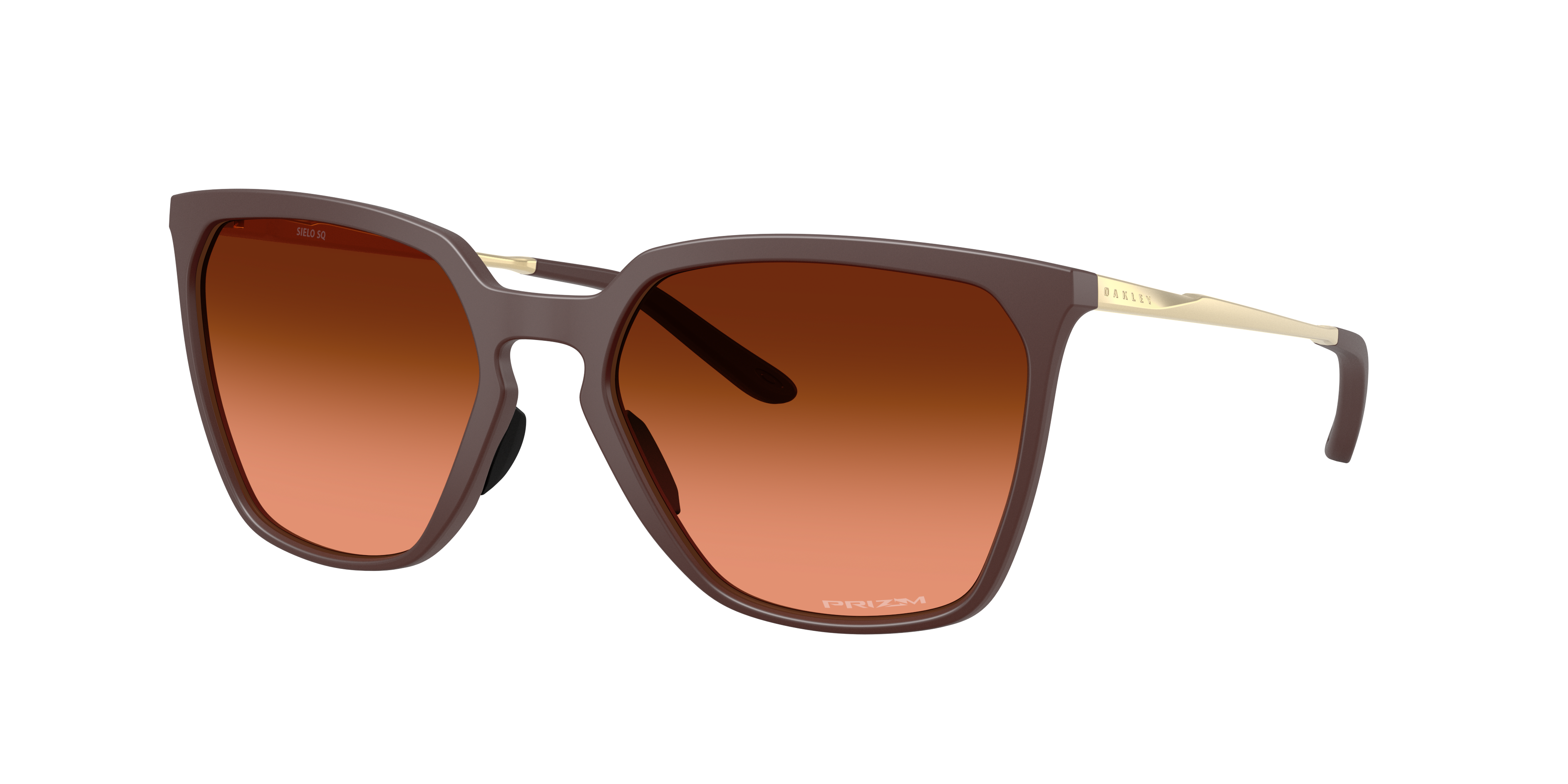 Oakley Woman Sunglass Sielo SQ -  Frame color: Matte Grenache, Lens color: Prizm Bronze Gradient