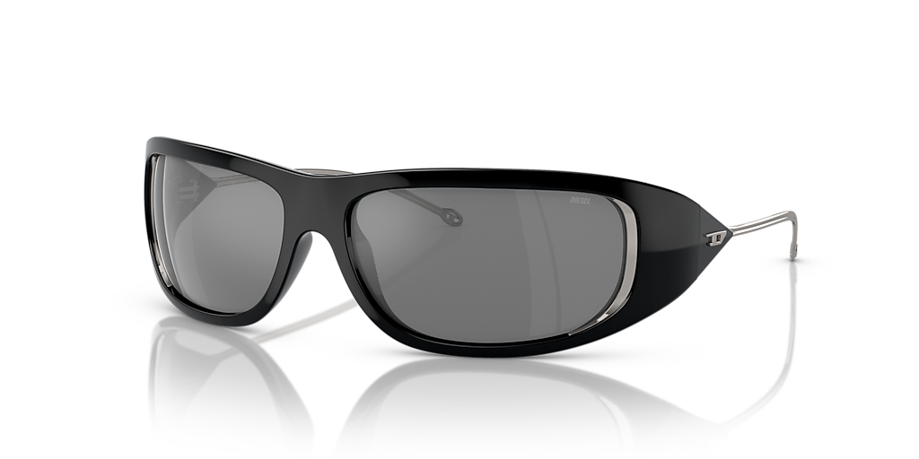 DIESEL sunglasses ディーゼルサングラス　ブラックDL3001 Diesel DL3001 M (61 - 15) with Silver lenses and Black frame