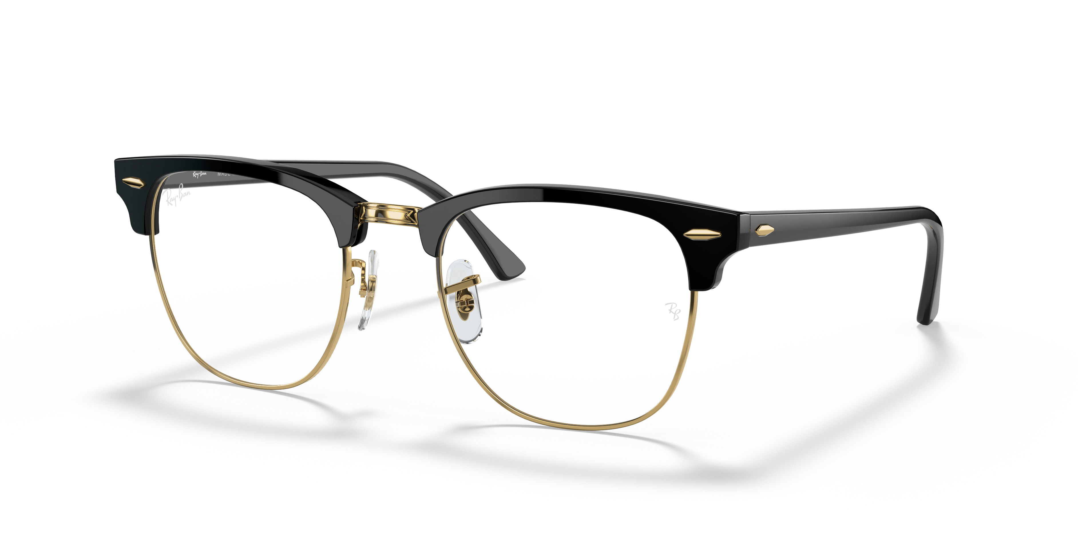 Ray-Ban Clubmaster Blue-Violet Light Clear L (51 - 21) with