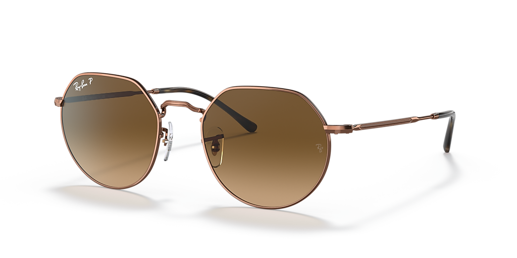 Ray-Ban Jack L (53 - 20) with Brown lenses and Copper frame