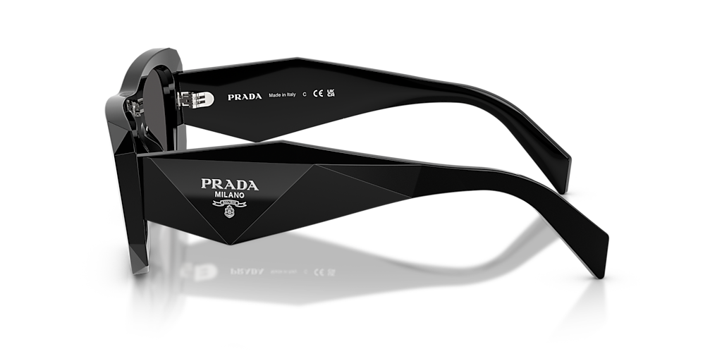 Prada PR B18S S (53 - 19) with Grey lenses and Black frame