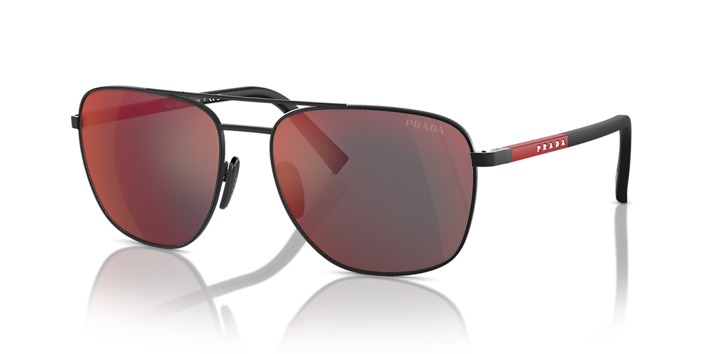 Prada Linea Rossa PS 54ZS XXL (60 - 17) with Grey lenses and Black