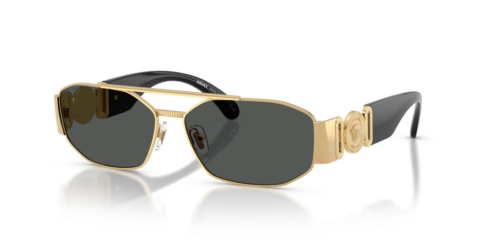 Versace VE2287 L (58 - 14) with Grey lenses and Gold frame