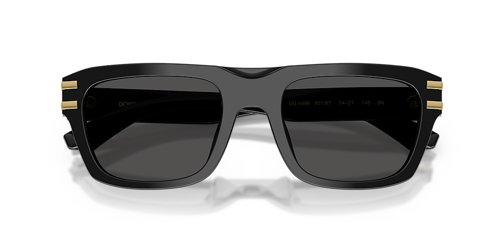 Dolce&Gabbana DG4496 L (54 - 21) with Grey lenses and Black frame