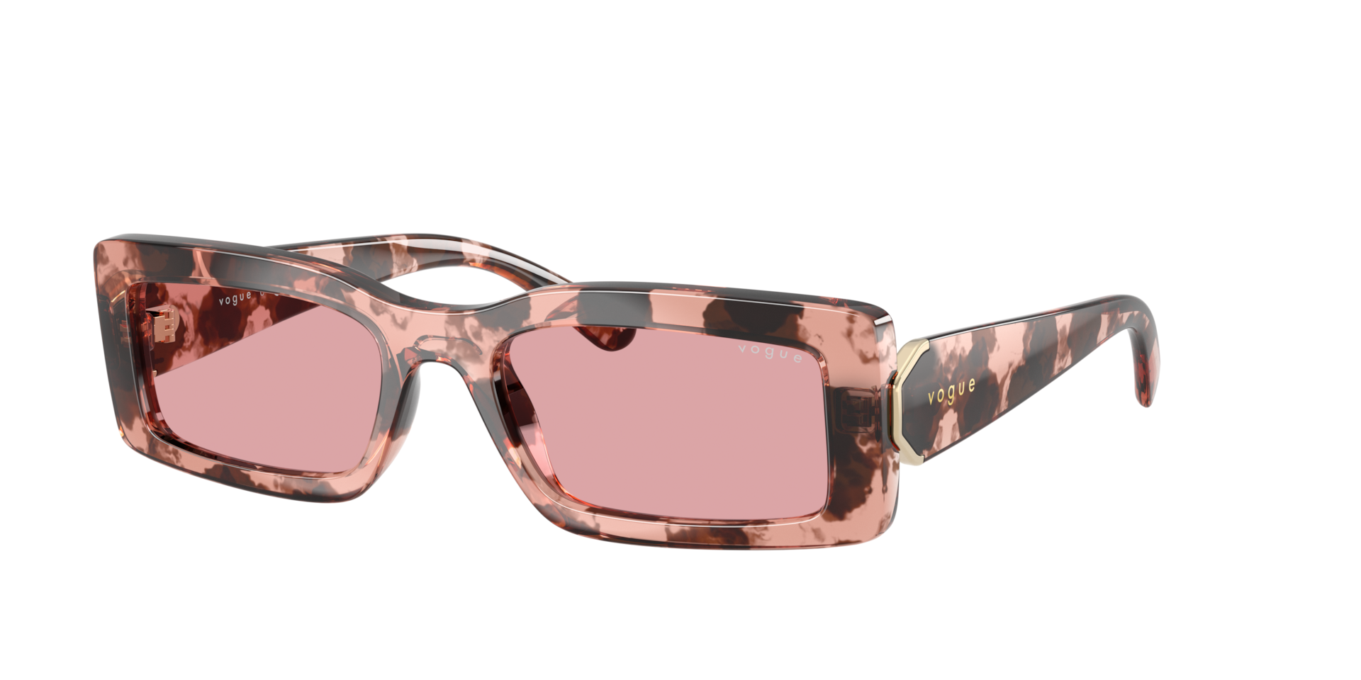 Vogue Eyewear Woman Sunglass VO5674S -  Frame color: Rose Havana, Lens color: Light Violet