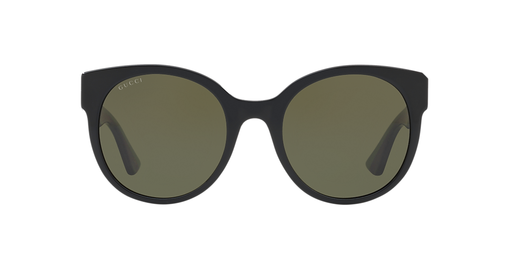CLASSIC　　　　　　　　　　　　　　　　GUCCI Gucci GG0035SN L (54 - 22) with Green lenses and Black frame
