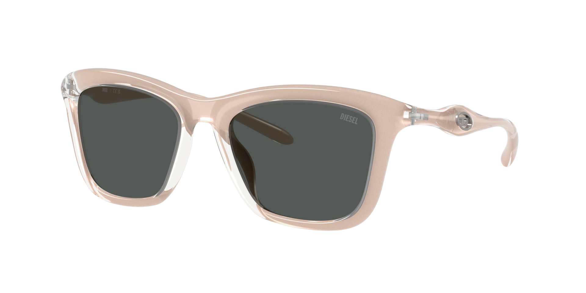 Diesel Unisex Brown/Grey Dl3008u 203487 Sunglasses Injected Squared Normal - Image 2