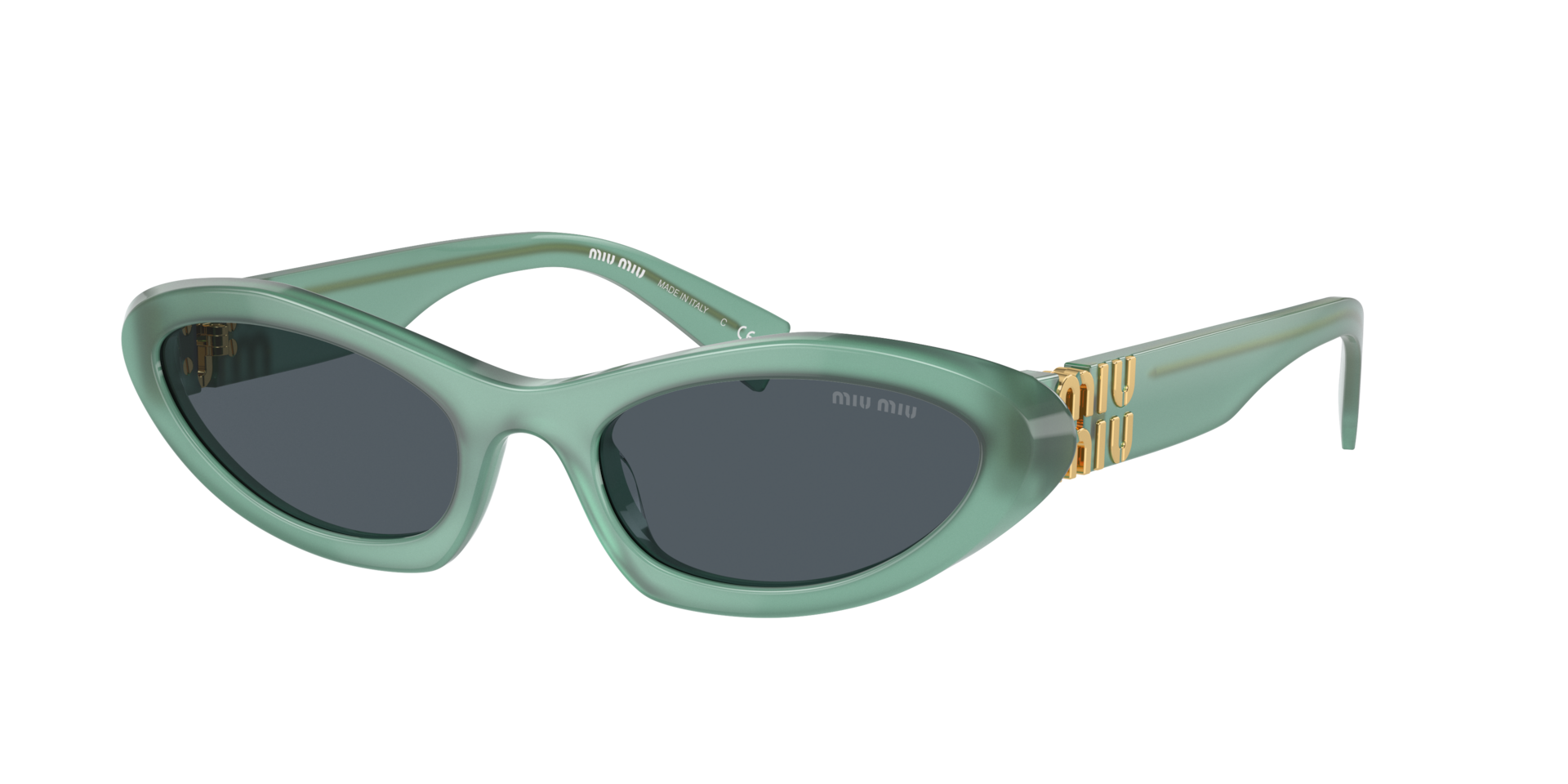 Miu Miu Femme Sunglass MU 09YS - Couleur du Monture Anise Opal Couleur de Lentille Gris fonc 245 €