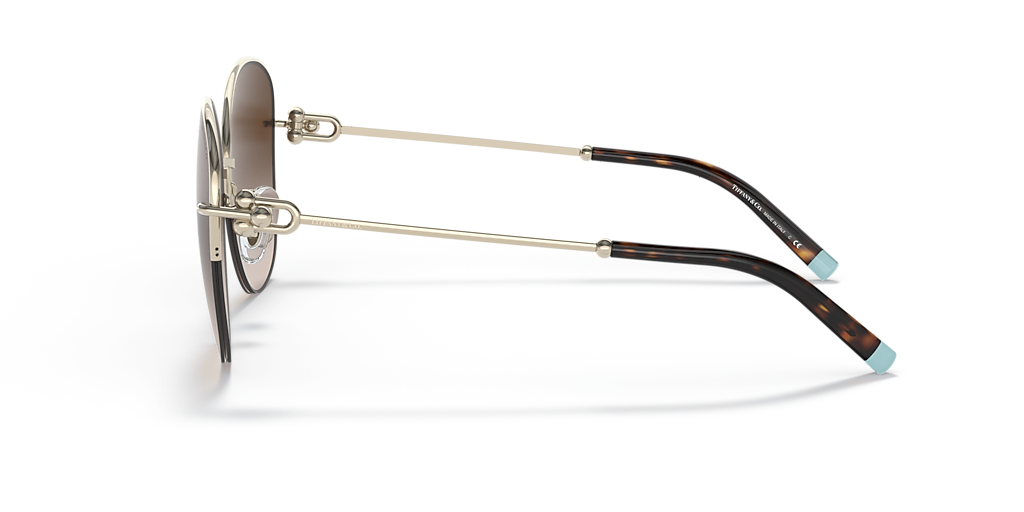 Tiffany & Co. TF3082 L (58 - 16) with Brown lenses and Gold frame