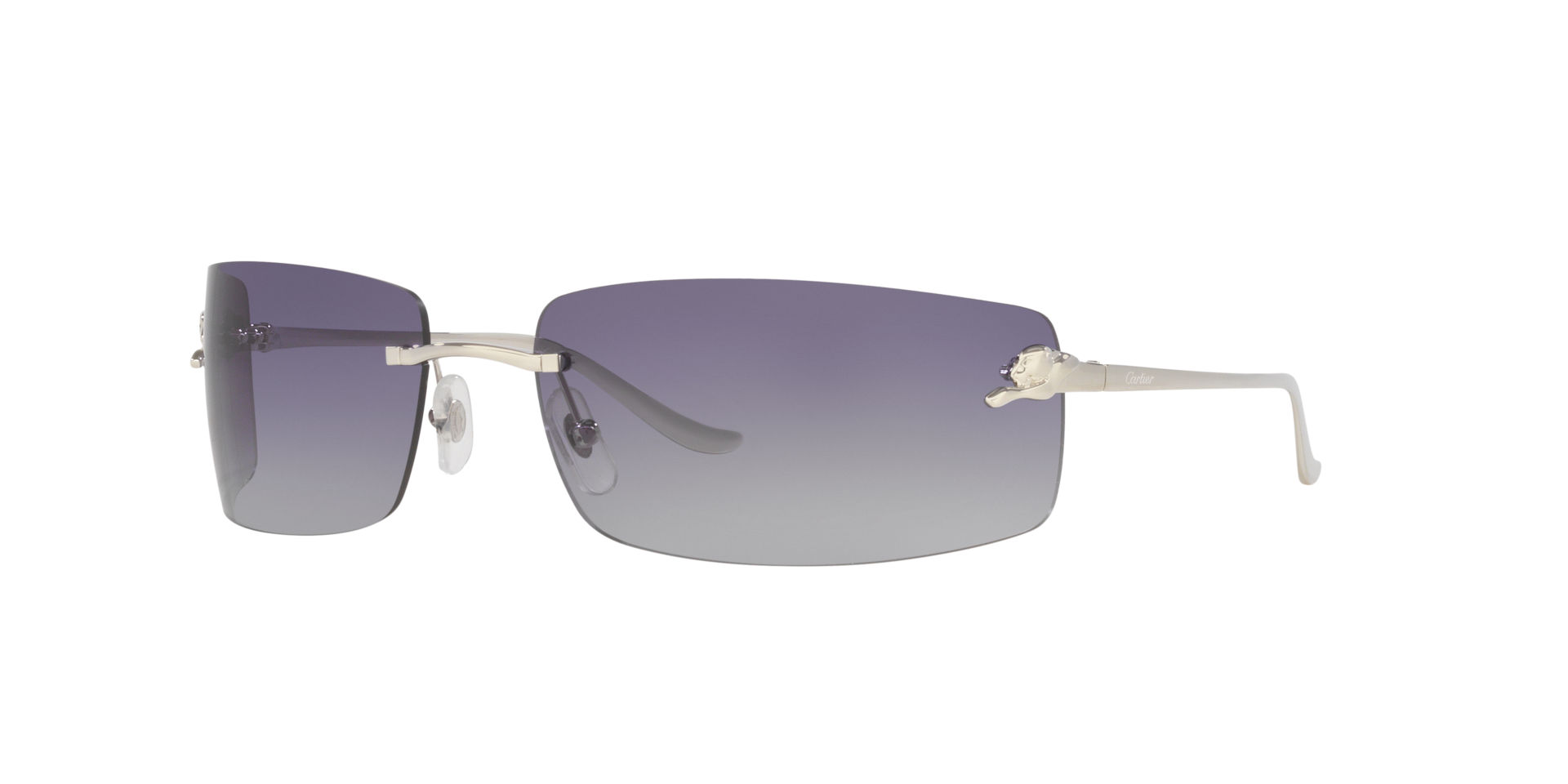 Cartier Unisex Sunglass CT0503S - Couleur du Monture Argent Couleur de Lentille Gris 1050 €